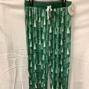Little Sleepies Mens Green Regular Drawstring Pajama Lounge Pants Size Large